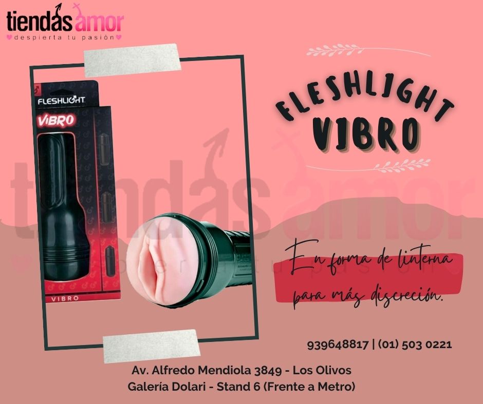 Fleshlight con vibración masturbador